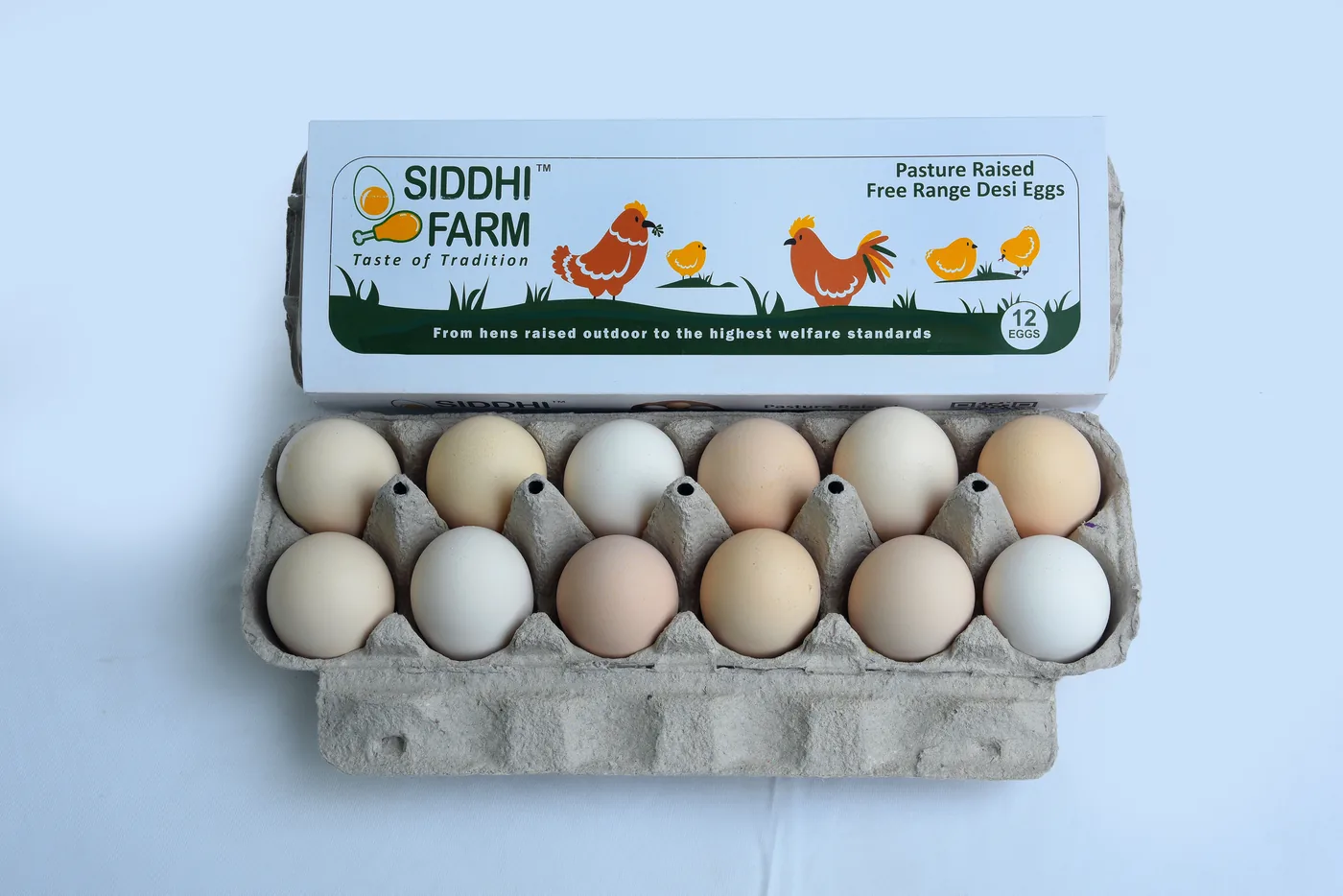 Siddhi Farm 12 desi eggs pack